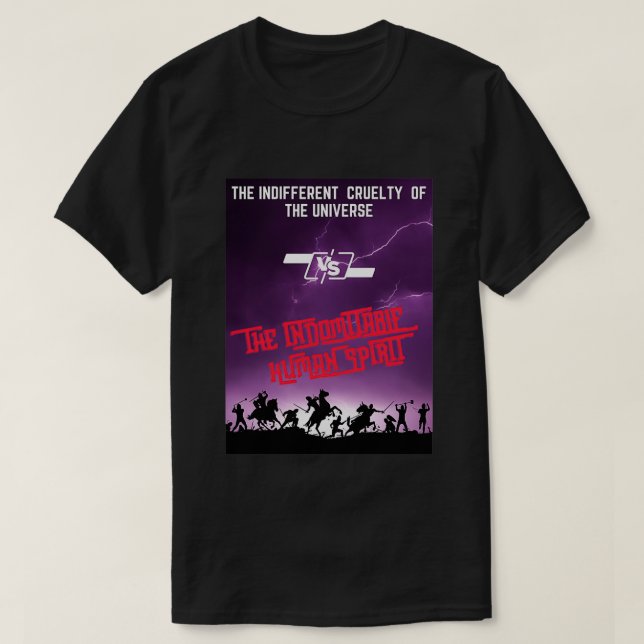 The Indomitable Human Spirit Pump Cover T-Shirt (Design Front)