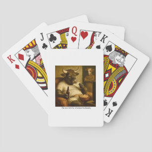 The inevitability of animal husbandry. playing cards