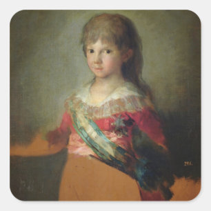 The Infante Don Francisco de Paula Antonio, 1800 ( Square Sticker