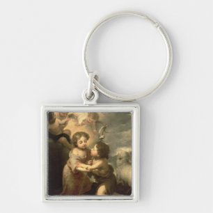 The Infants Christ and John the Baptist Key Ring