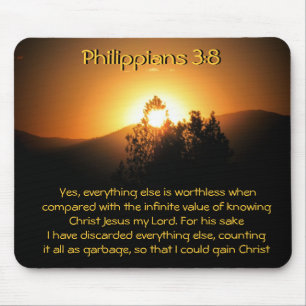 The Infinite Value Knowing Christ Jesus Mouse Pad