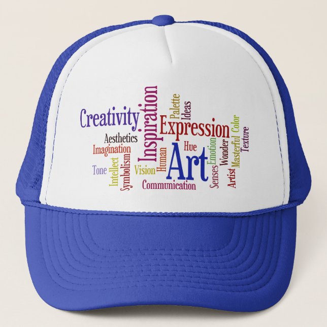 The Ingredients of Art - For Artist, Student Trucker Hat (Front)