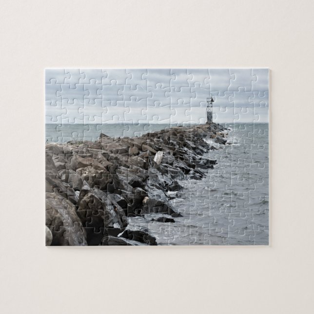 The Inlet at Lake Montauk Point Jigsaw Puzzle (Horizontal)