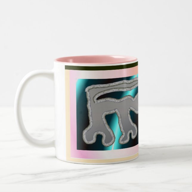 The Inquisitive Salamandar Two-Tone Coffee Mug (Left)