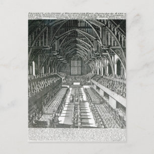 The Inside of Westminster Hall Postcard
