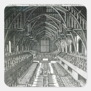 The Inside of Westminster Hall Square Sticker