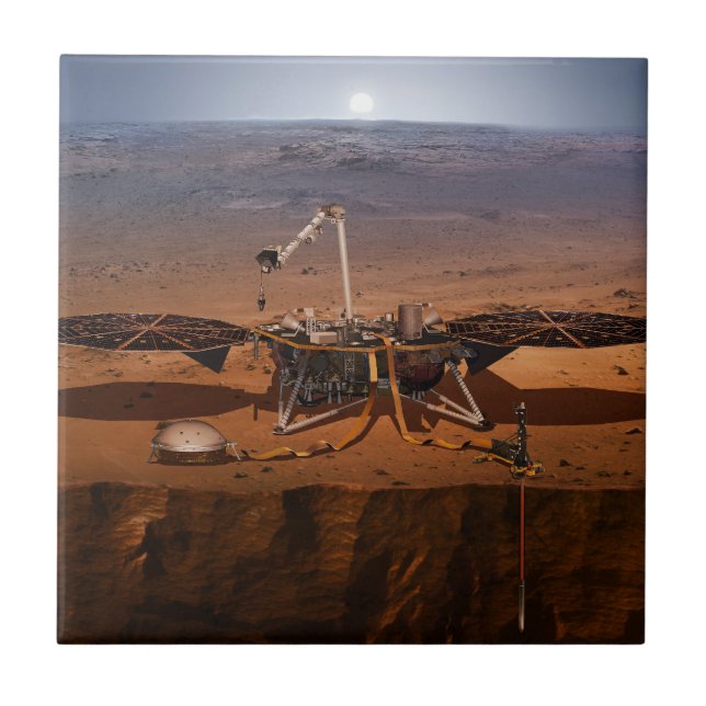 The Insight Lander Ceramic Tile (Front)