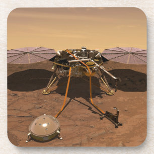 The Insight Lander Operating On Surface Of Mars. Coaster