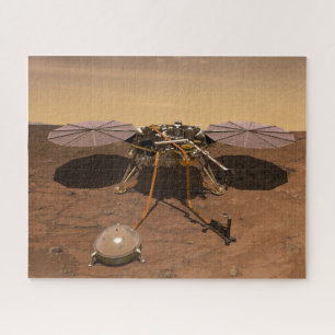 The Insight Lander Operating On Surface Of Mars. Jigsaw Puzzle