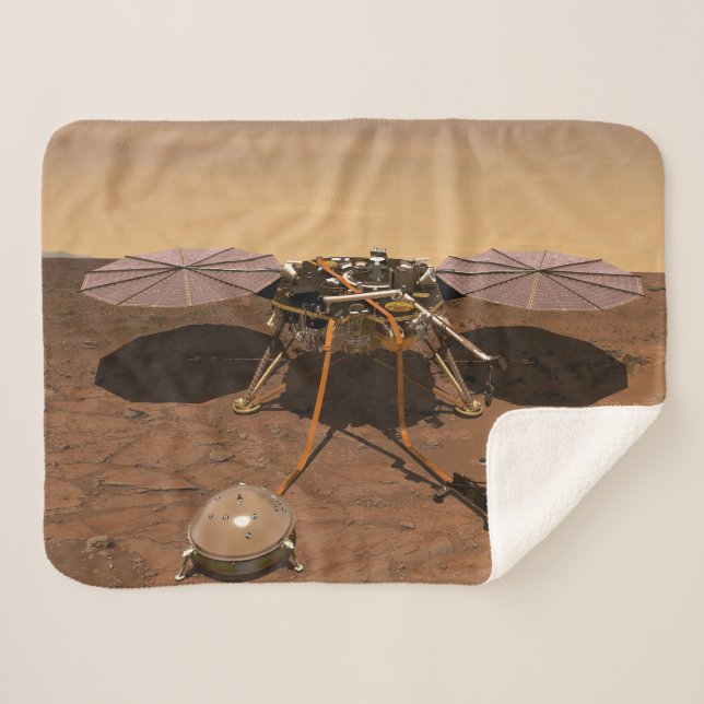 The Insight Lander Operating On Surface Of Mars. Sherpa Blanket (Front (Horizontal))