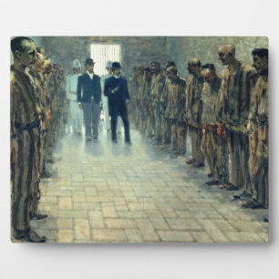 The Inspection (oil on canvas) Plaque