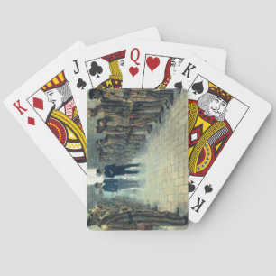 The Inspection (oil on canvas) Playing Cards
