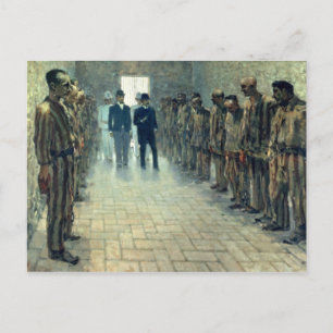 The Inspection (oil on canvas) Postcard