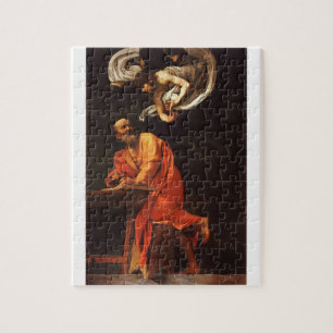 The Inspiration of Saint Matthew, Caravaggio Jigsaw Puzzle