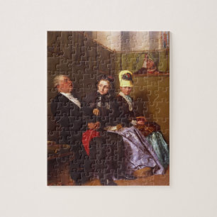 The Inspiring Sermon (oil on canvas) Jigsaw Puzzle