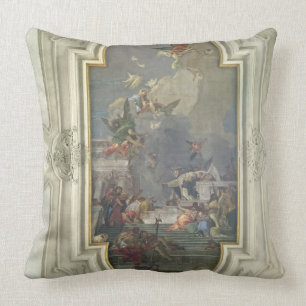 The Institution of the Rosary by St. Dominic (fres Cushion