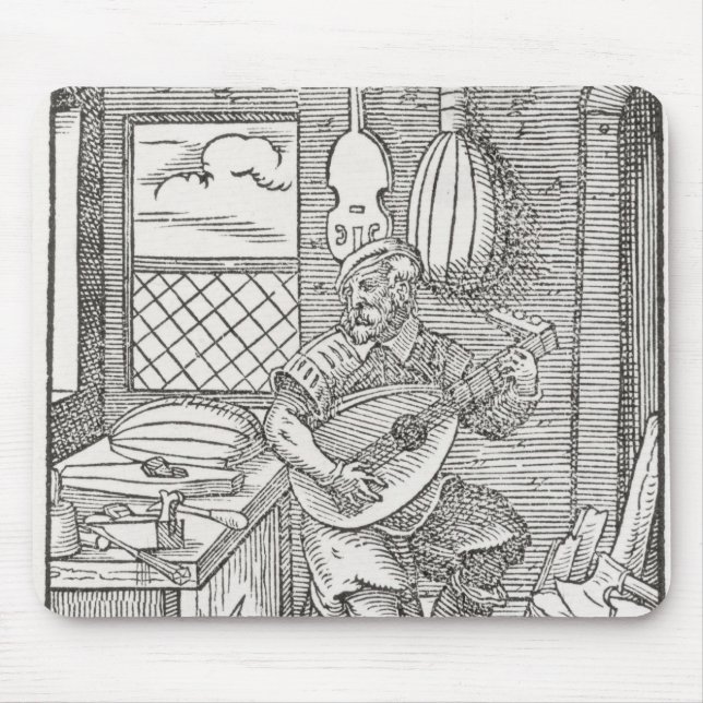 The Instrument Maker's Workshop, c.1570 Mouse Pad (Front)