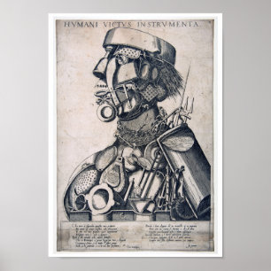 The Instruments of Human Sustenance, Arcimboldo Poster
