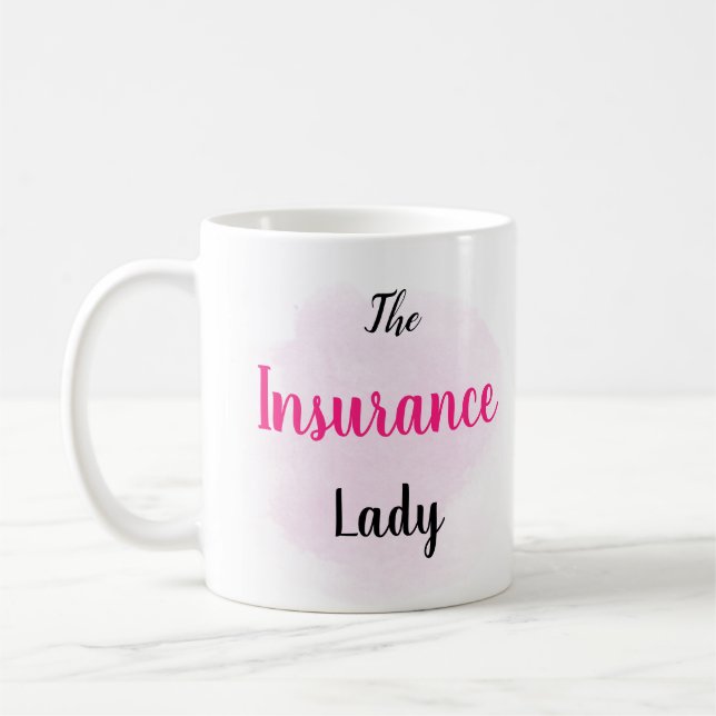 The Insurance Lady - Insurance Marketing Gift Coffee Mug (Left)