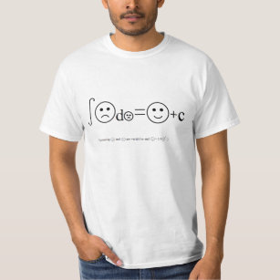 The Integral of Sadness Black and White Version T-Shirt