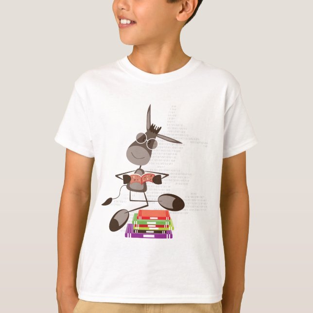 The Intellectual Donkey reading T-Shirt (Front)