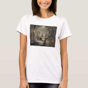 The Interior of a Hut of a Mandan Chief, plate 19 T-Shirt