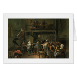 The Interior of a Tavern with a Couple Dancing to