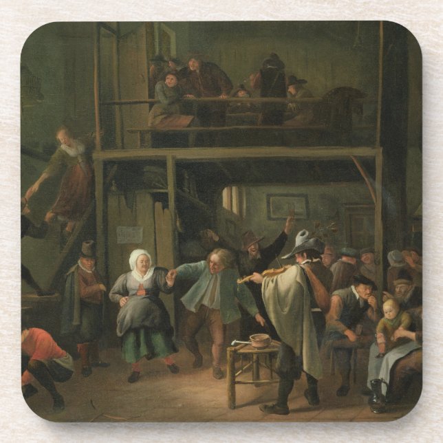The Interior of a Tavern with a Couple Dancing to Coaster (Front)