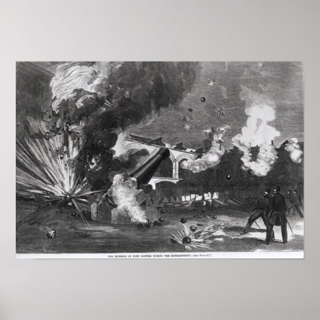 The Interior of Fort Sumter During the Poster (Front)