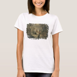 The Interior of the Hut of a Mandan Chief, plate 1 T-Shirt