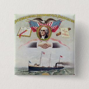 The International Longshoremen's Association 15 Cm Square Badge