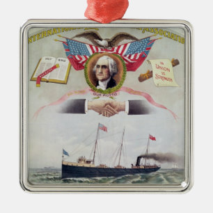 The International Longshoremen's Association Metal Ornament