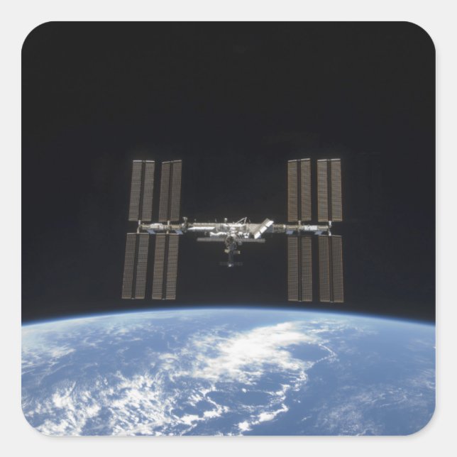 The International Space Station 10 Square Sticker (Front)