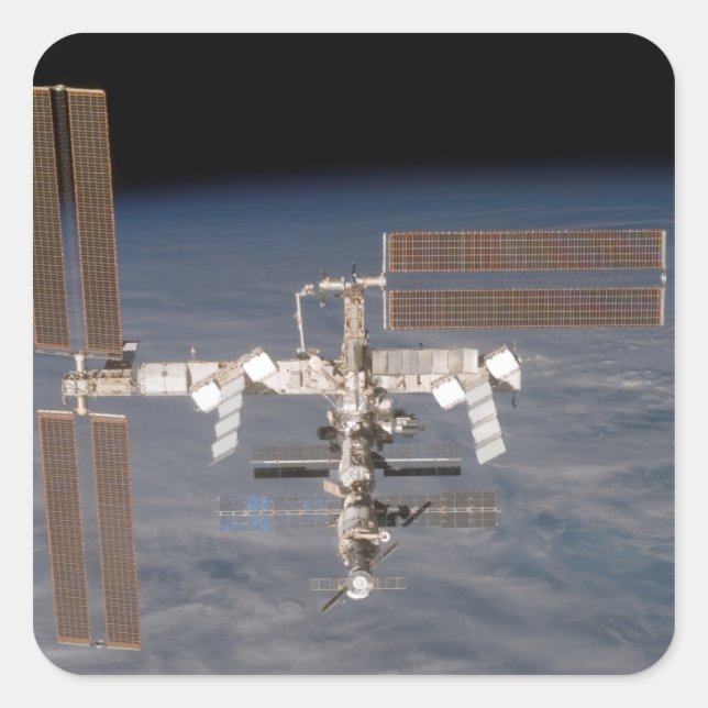 The International Space Station 16 Square Sticker (Front)