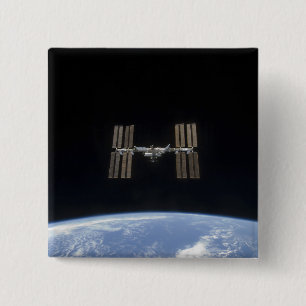 The International Space Station 7 15 Cm Square Badge