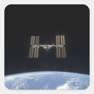 The International Space Station 7 Square Sticker