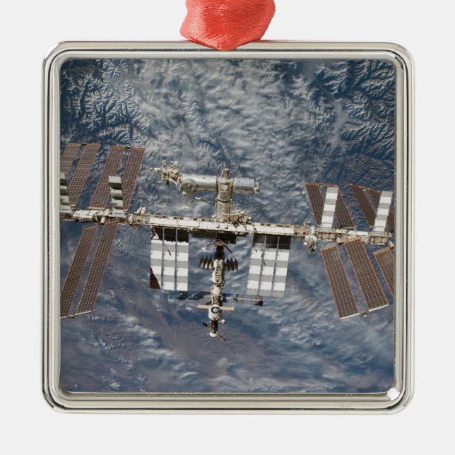 The International Space Station 8 Metal Ornament (Front)