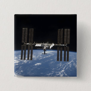 The International Space Station 9 15 Cm Square Badge