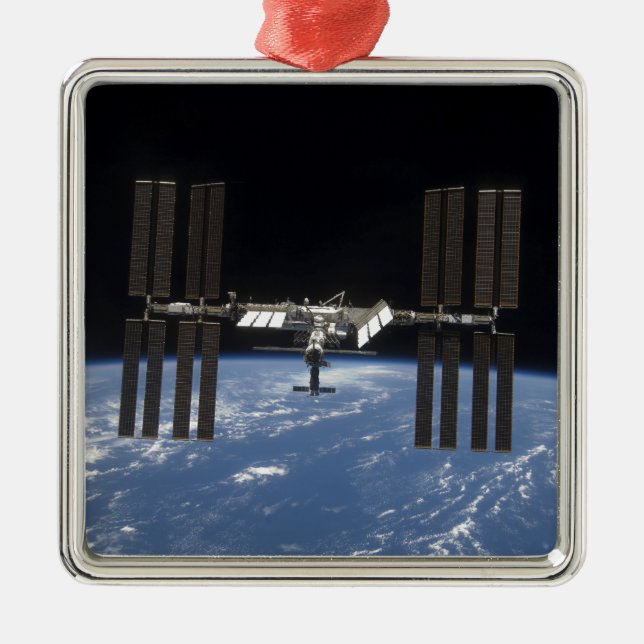 The International Space Station 9 Metal Ornament (Front)