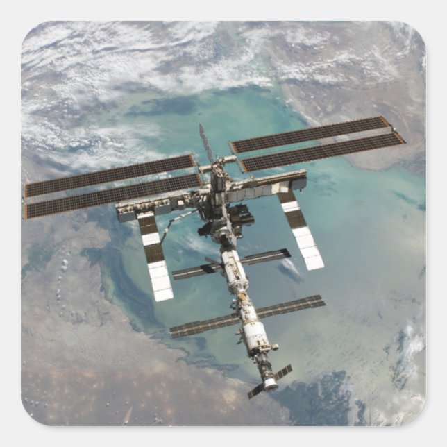 The International Space Station Square Sticker (Front)