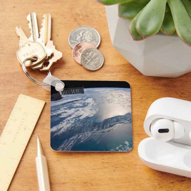 The International Spce Station Above The Atlantic Key Ring (Desk)