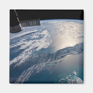 The International Spce Station Above The Atlantic Magnet