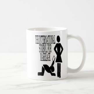 The international symbol for marriage coffee mug