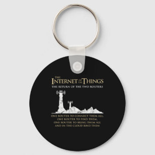 The Internet Of Things Two Routers Data Smart Gift Key Ring