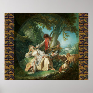 The Interrupted Sleep by François Boucher  Poster