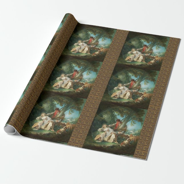 The Interrupted Sleep by François Boucher  Wrapping Paper (Unrolled)