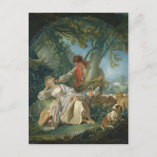 The Interrupted Sleep - François Boucher Postcard