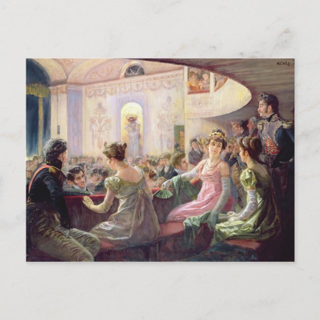 The Interval at the Theatre Postcard (Front)