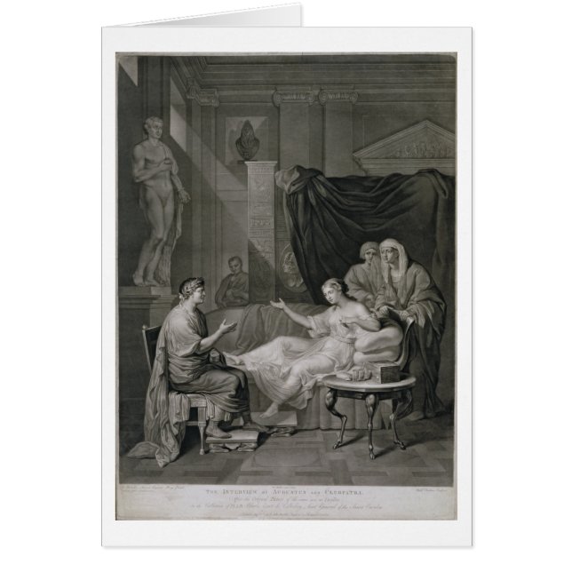 The Interview of Augustus and Cleopatra, engraved (Front)