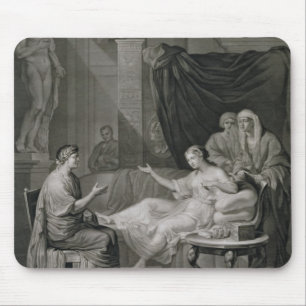 The Interview of Augustus and Cleopatra, engraved Mouse Pad
